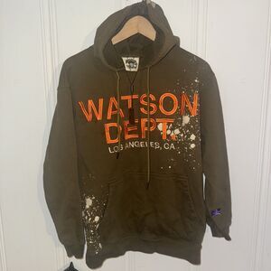 Watson Dept. Los Angeles California DEPARTMENT HOODIE (BROWN) Size Small